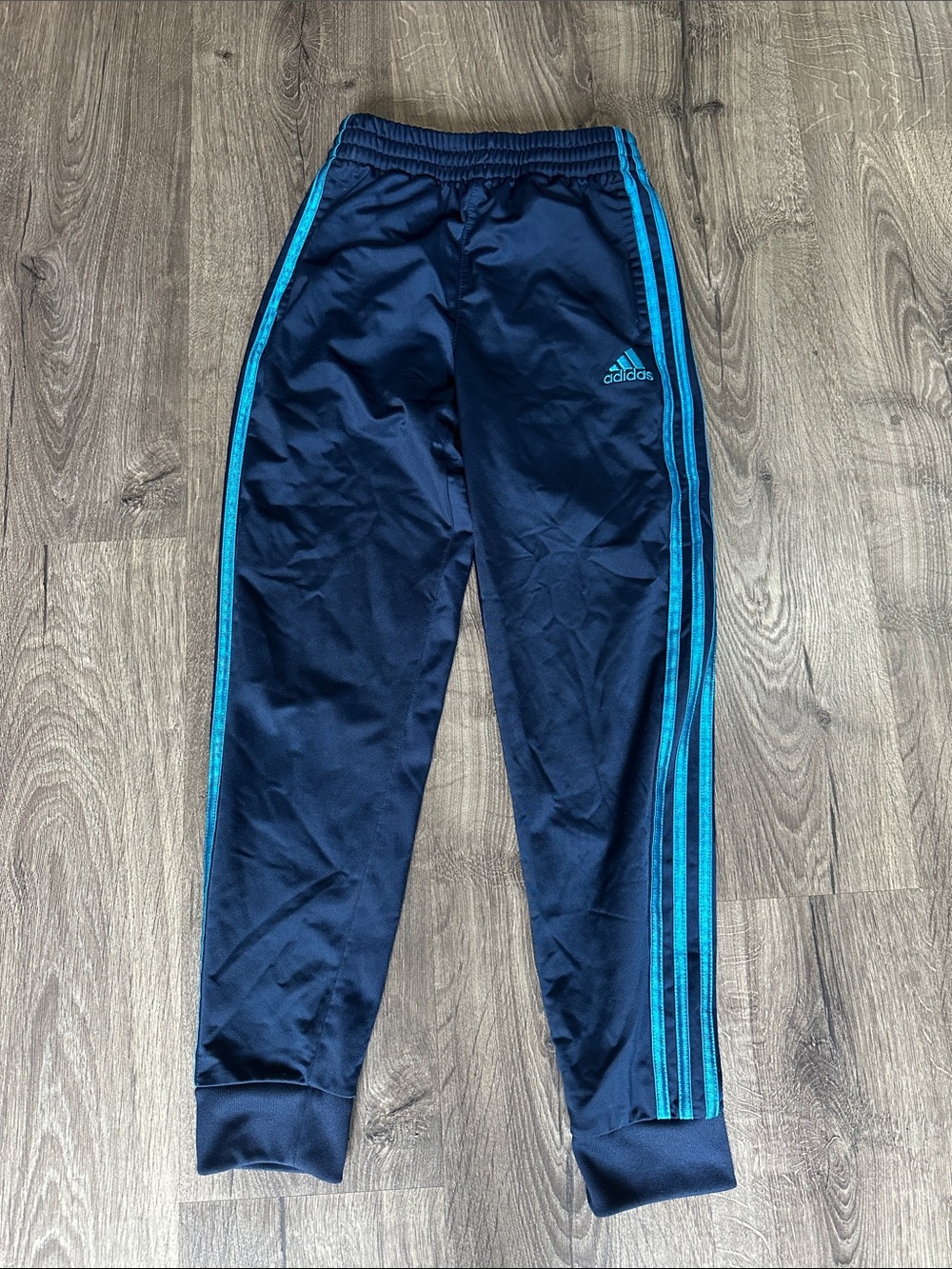 adidas Kids Navy & Teal Joggers